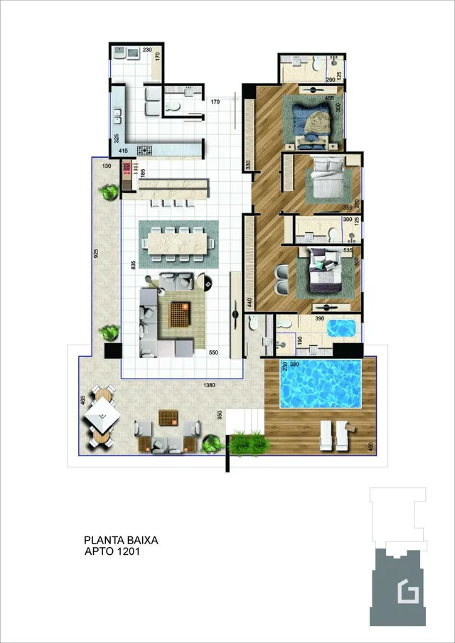 Apartamento com 1 dormitório, foto 3