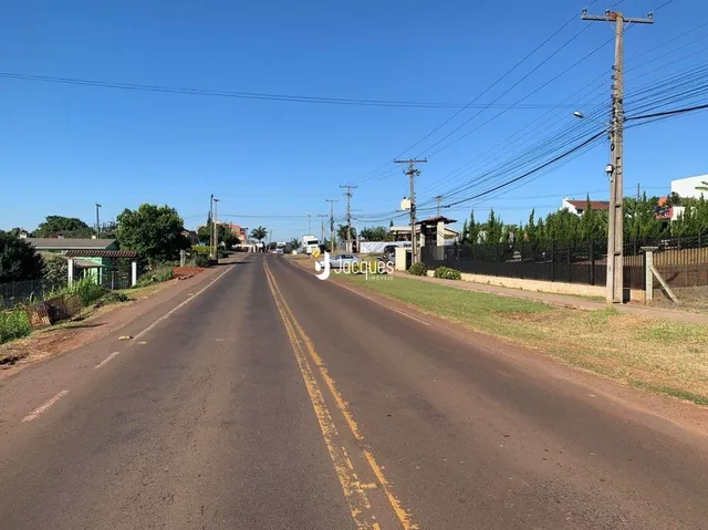 Vista de uma estrada rural em Lajeado, Brasil.