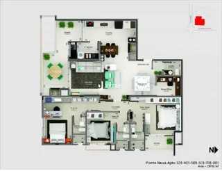 Apartamento com 3 dormitórios, foto 21