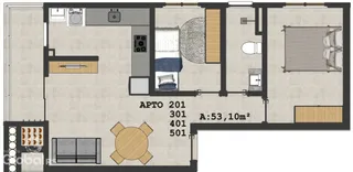 Apartamento com 2 dormitórios, foto 5