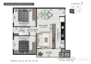 Apartamento com 2 dormitórios, foto 20