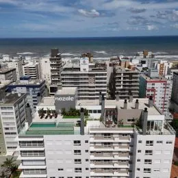 Vista externa de um complexo de edifícios residenciais em Lajeado, Brasil.