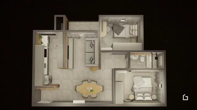 Apartamento com 2 dormitórios, foto 3