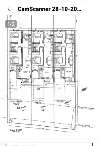 Planta baixa de um imóvel em Lajeado com dimensões e layout de cômodos.