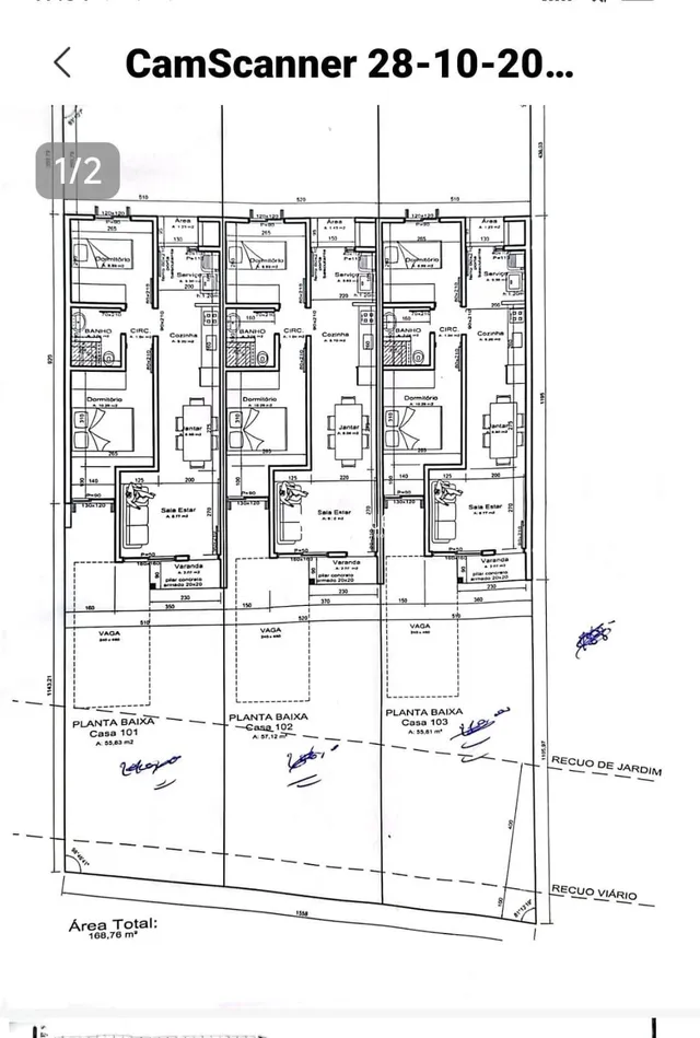 Planta baixa de um imóvel em Lajeado com dimensões e layout de cômodos.