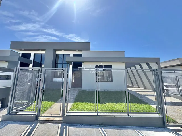 Fachada moderna de um imóvel residencial em Lajeado, Brasil.