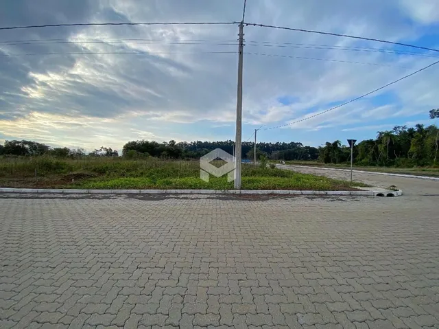 Vista externa de uma propriedade com vegetação e pavimento.