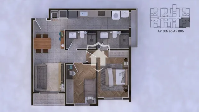 Apartamento com 2 dormitórios, foto 4