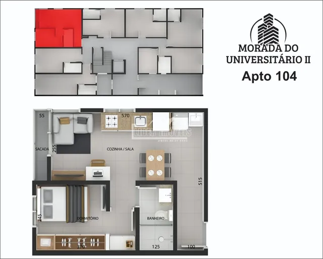 Apartamento com 1 dormitório, foto 3
