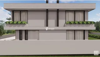 Fachada moderna de uma residência em Lajeado, Brasil.