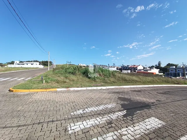 Vista da rua e terreno com vegetação ao fundo.