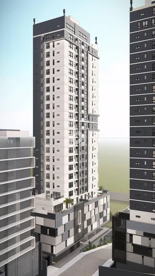 Fachada de um conjunto de edifícios residenciais em Lajeado.