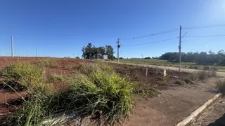 Paisagem de terra seca com vegetação rasteira sob um céu azul.