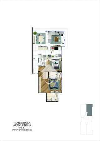 Apartamento com 2 dormitórios, foto 12