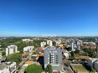 Vista aérea de uma área residencial em Lajeado, Brasil.