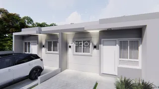 Fachada moderna de uma residência em Lajeado, Brasil.