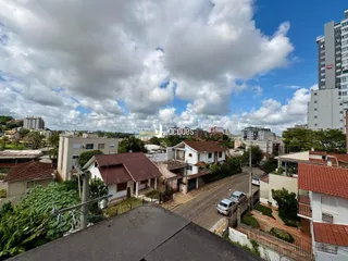 Vista aérea de uma área residencial em Lajeado, Brasil.