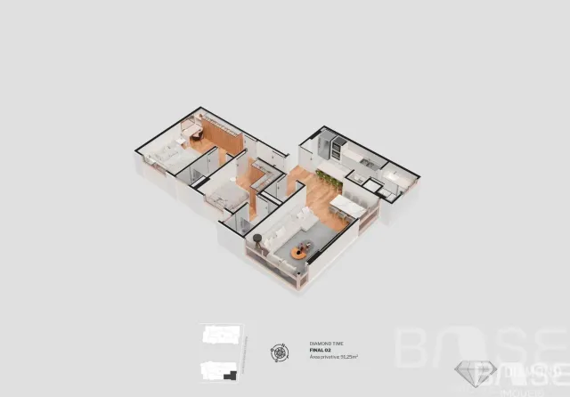 Apartamento com 2 dormitórios, foto 3