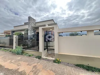 Fachada de uma casa em Lajeado, Brasil.