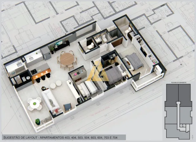 Apartamento com 3 dormitórios, foto 4