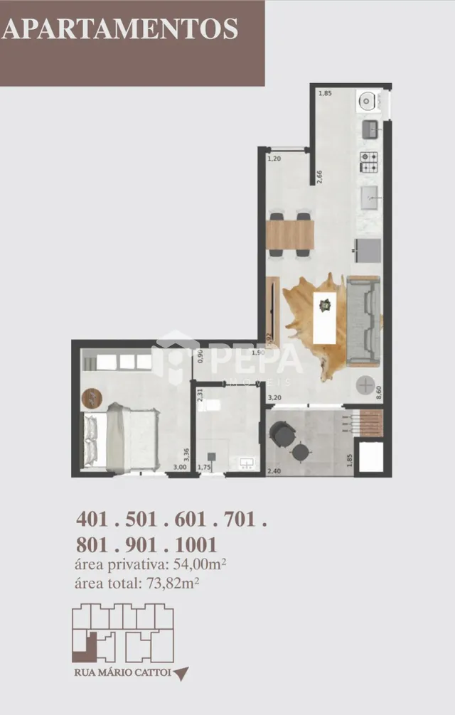 Apartamento com 1 dormitório, foto 5