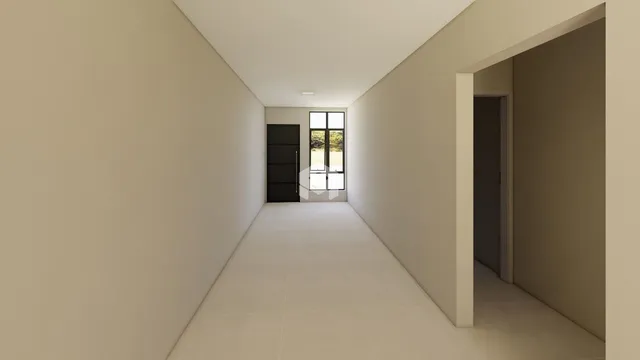 Corredor interno de uma residência em Lajeado, Brasil.