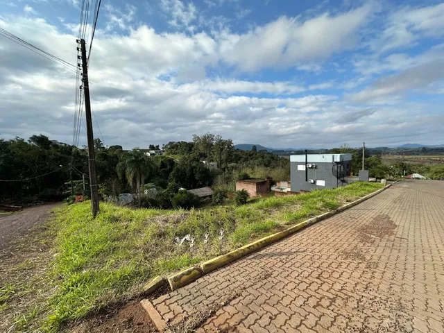 Vista externa da propriedade mostrando vegetação e uma estrada de terra.