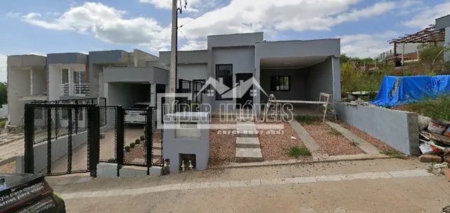 Fachada de uma casa moderna em Lajeado, Brasil.