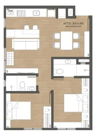 Apartamento com 2 dormitórios, foto 3