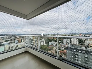 Vista panorâmica da paisagem urbana de Lajeado, Brasil, vista de um terraço.