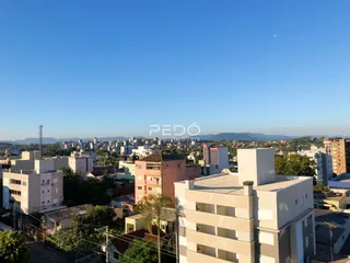 Vista aérea de um bairro residencial em Lajeado, Brasil.