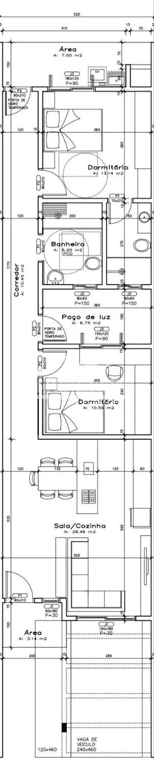 Casa geminada com 2 dormitórios, foto 4