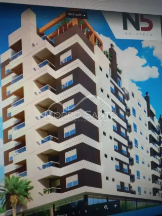 Fachada de um edifício residencial em Lajeado, Brasil.