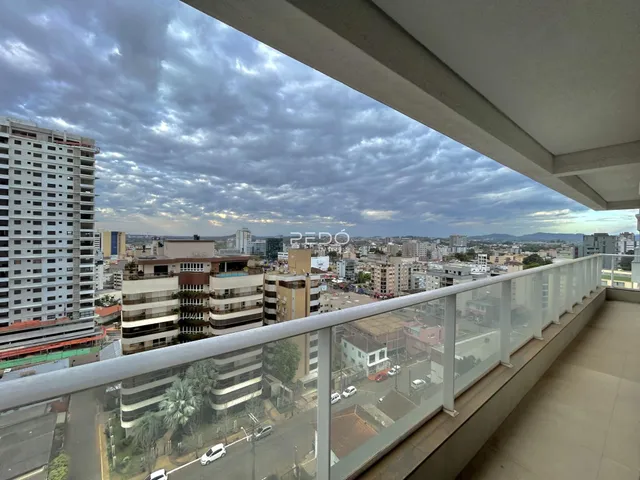 Vista panorâmica de um horizonte urbano de Lajeado, Brasil, vista de um terraço.