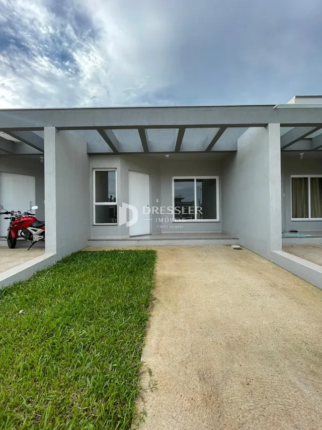 Fachada de uma casa em Lajeado, Brasil.