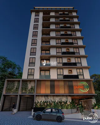 Fachada de um prédio residencial em Lajeado, Brasil.