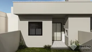 Fachada moderna de uma residência em Lajeado, Brasil.