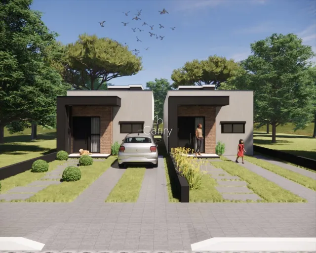 Casa geminada com 2 dormitórios
