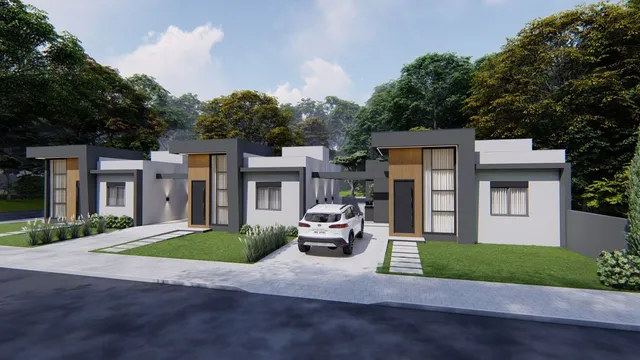 Casa geminada com 2 dormitórios