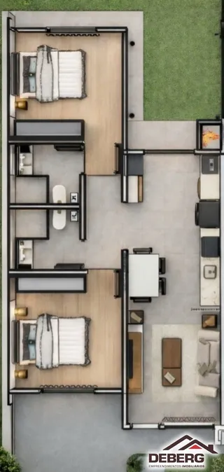 Casa geminada com 2 dormitórios, foto 4