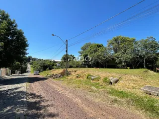 Paisagem rural com estrada de terra e vegetação ao fundo.