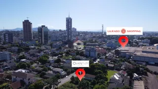 Vista aérea de uma área residencial em Lajeado, Brasil.