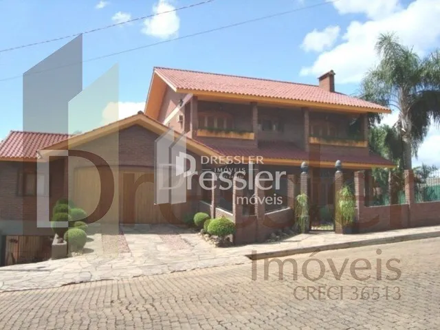 Fachada de uma casa residencial em Lajeado, Brasil.