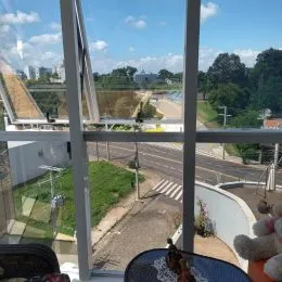 Vista da paisagem urbana de Lajeado vista de um balcão.