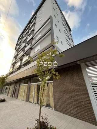 Fachada de um edifício residencial em Lajeado, Brasil.
