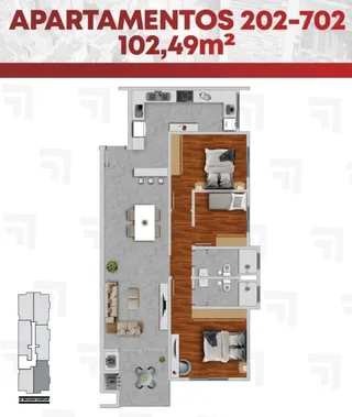 Apartamento com 3 dormitórios, foto 7