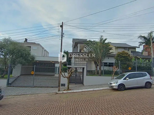 Vista da fachada de uma residência em Lajeado, Brasil.