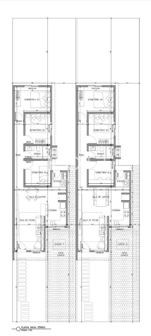 Casa geminada com 3 dormitórios, foto 2