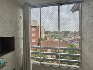 Vista da janela de um imóvel em Lajeado, Brasil.