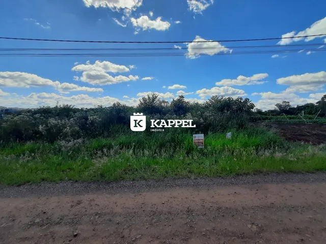 Vista externa de uma área rural com vegetação densa e céu azul.